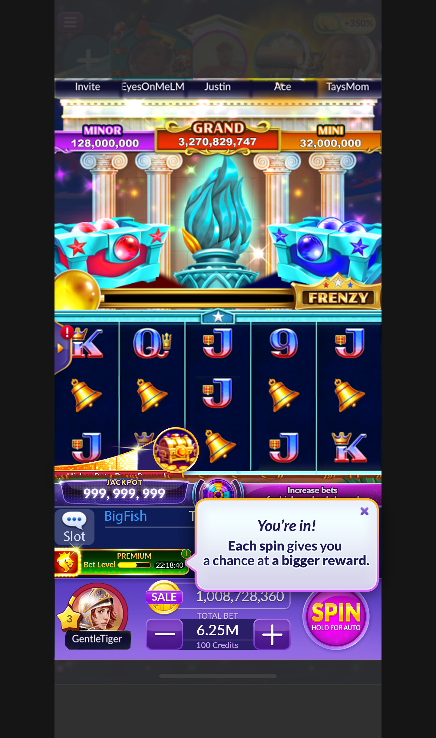 Elite Jackpot — bet-qualifying indicator